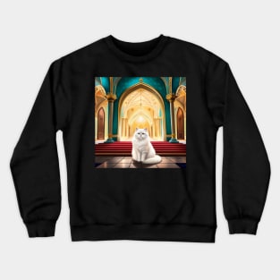 Persian Cat in Palace Crewneck Sweatshirt